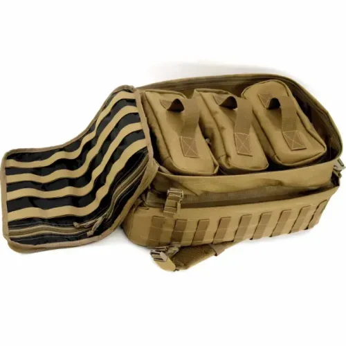 brun militär taktisk ryggsäck med avtagbara påsar