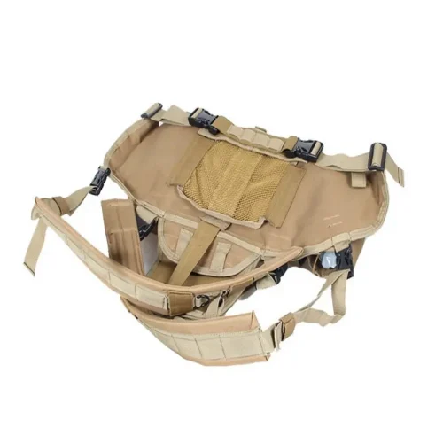 tan tactical chest rig for airsoft