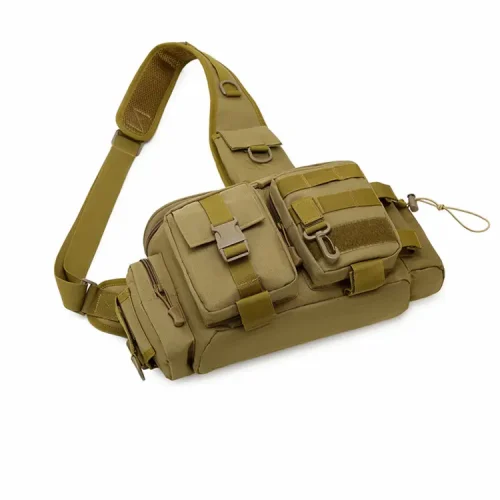 tan tactical sling carry bag