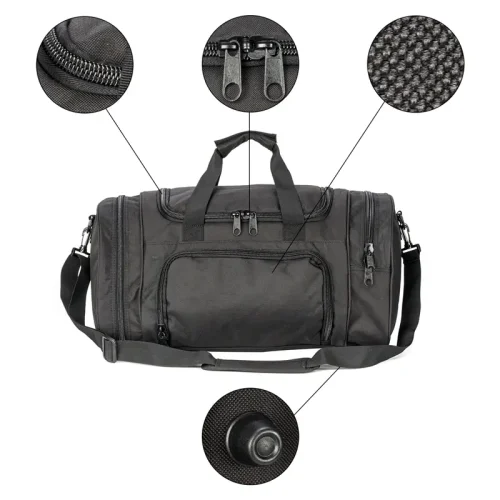 water resistant men's tactical duffle gym bag