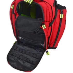 EMS backpack(Open front compartment with elastic loops and mesh pockets for medical tools)
