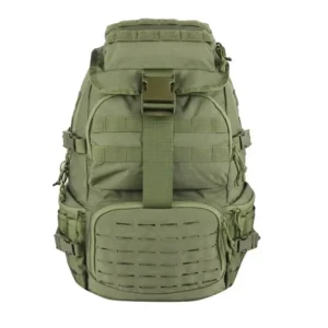 Taktiskā mugursoma ar atlokāmu rāvējslēdzēja kabatu