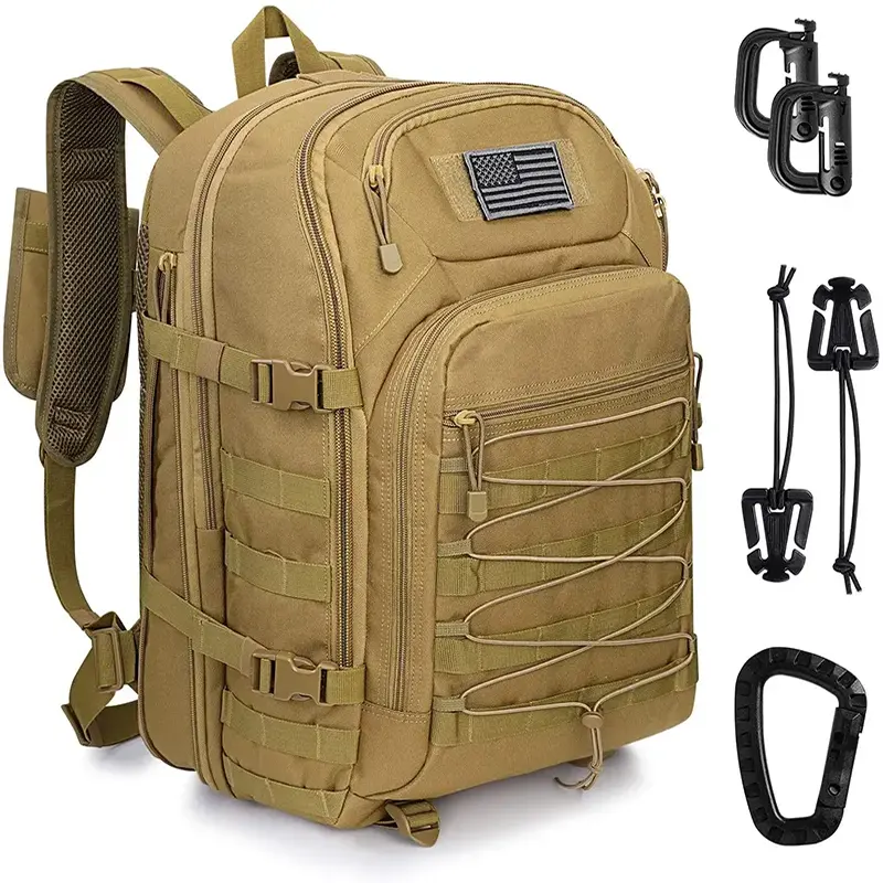 Tactical Backpack with USA Flag Patch