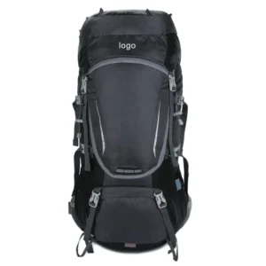 Zaino da trekking grande nero con telaio interno