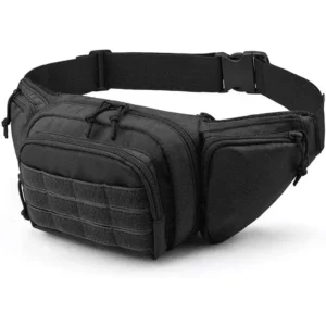 черная тактическая сумка для бега fanny pack