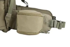 doppia tasca con cerniera su un'ampia cinghia in vita