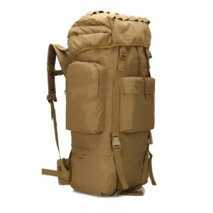 coyote tan large tactical military backpack for outdoor hiking camping