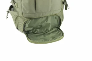 lower pocket of a tactical backpack