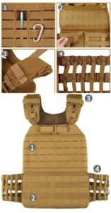 modularni telovnik z utežmi za trening