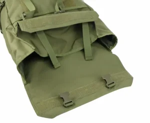 od grøn taktisk molle-rygsæk åben