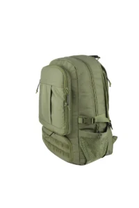 olive green MOLLE tactical backpack