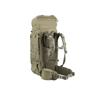 zaino militare tattico verde oliva con spallacci rimovibili e ampia cinghia in vita