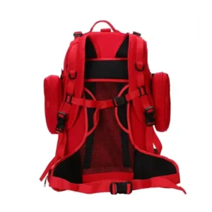 ransel medis taktis berwarna merah (panel ventilasi jala dan tali bahu yang dapat disesuaikan)