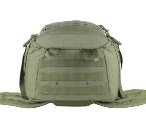 taktiskā mugursoma (drenāžas caurums un apakšējā molle siksna)