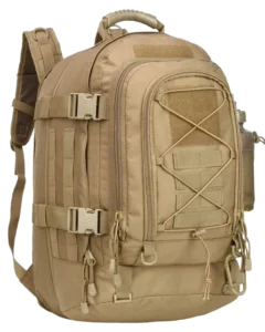 brauner erweiterbarer taktischer Molle-Rucksack