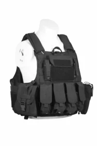 Black Adjustable MOLLE Plate Carrier