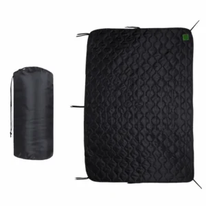 Zwarte Packable Outdoor Utility Deken