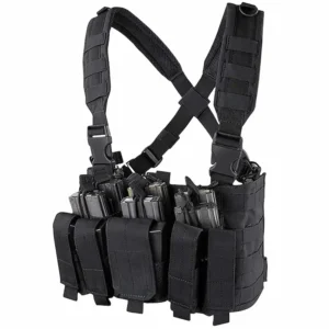 Chaleco Pectoral Táctico Negro para Cargadores