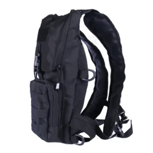 Black Tactical Hydration Pack with 2.5L Water Bladder