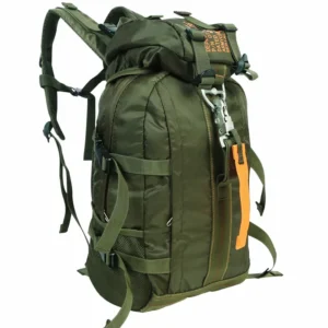 Green outdoor waterproof travel backpack