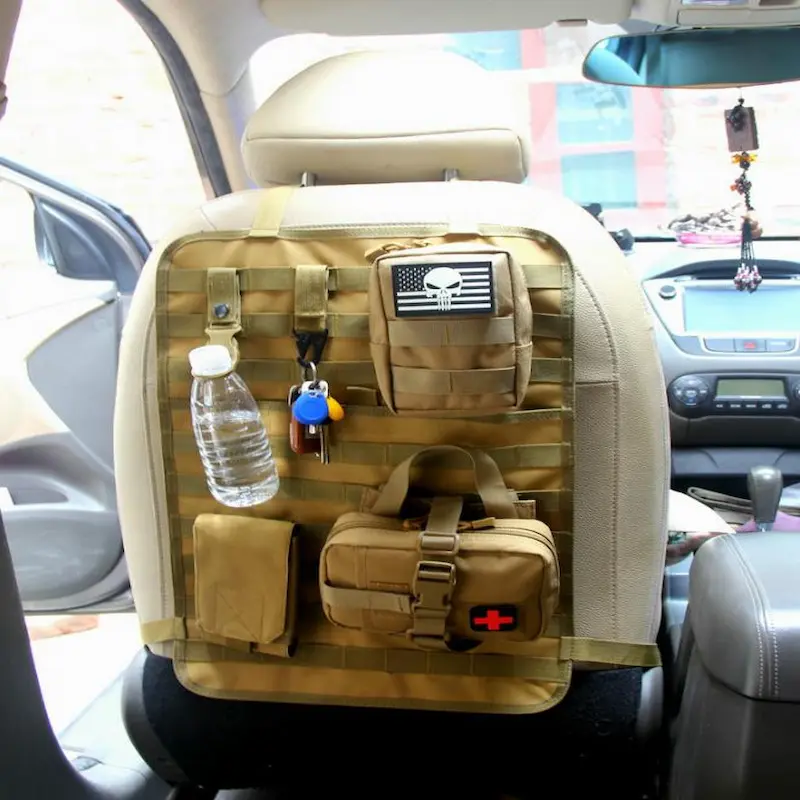 Organizador de costas de assento de automóvel MOLLE