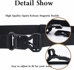 Magnetic Buckle Tactical Belt