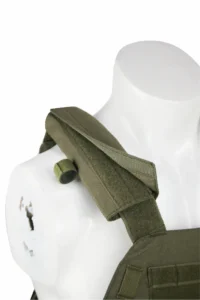 Olive green tactical vest (Removable shoulder pad)
