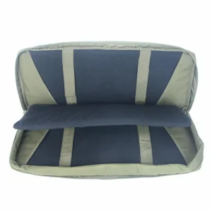 Porte-flingue ouvert vert olive intérieur rembourré avec séparateur