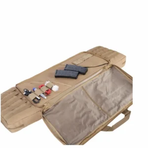 Tan MOLLE-Equipped Long Rifle Bag