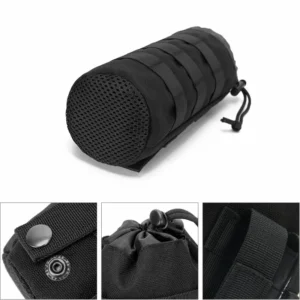 black MOLLE water bottle carrier
