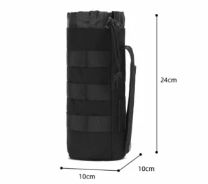 black tactical bottle holder