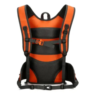 orange hydration pack for cycling hiking