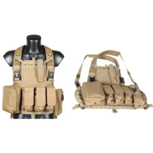 tan X strap tactical chest rig
