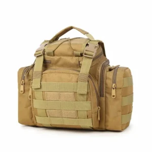 Borsa tattica MOLLE tan in vita e a tracolla