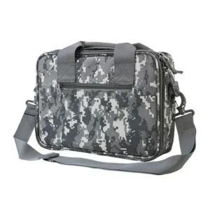 Wholesale tactical pistol case bag side view with shoulder strap