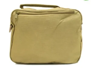 coyote tan tactical hygiene kit with carry handle back view