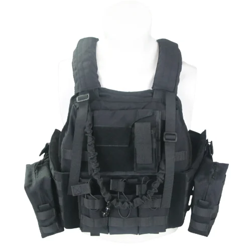 Black 600D Cordura Tactical Armor Vest