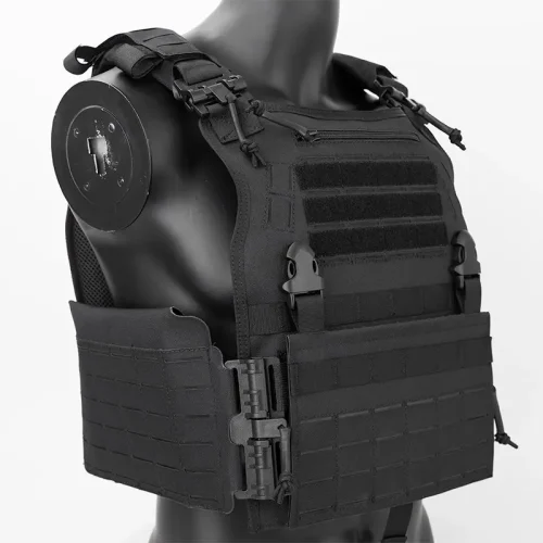 Svart Justerbar Taktisk Utrustning Väst