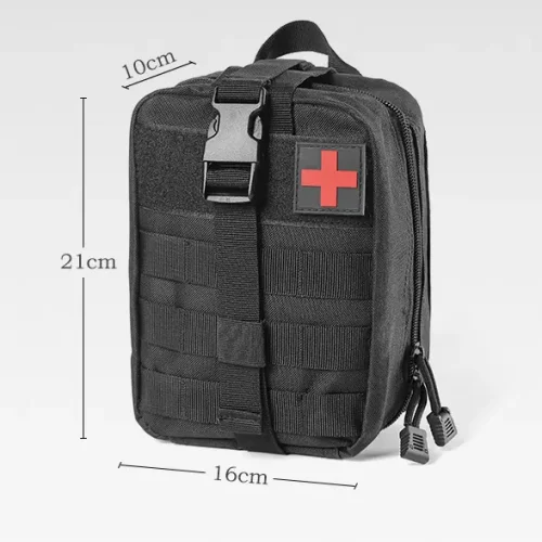 Musta modulaarinen IFAK Medical Pouch