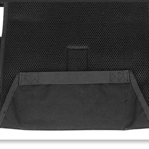 Черна тактическа жилетка с вътрешна мрежеста подплата