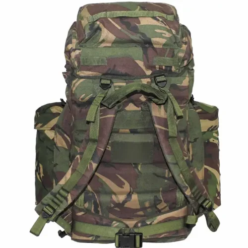 DPM camo military rucksack (padded shoulder straps and waist belt)