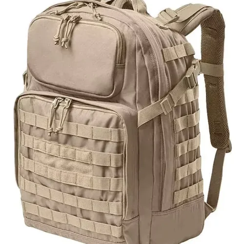 interiör av taktisk ryggsäck för bärbar dator i kaki