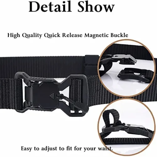 Magnetic Buckle Tactical Belt