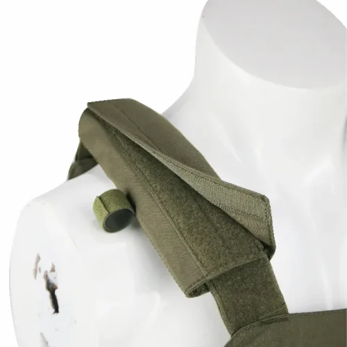 Olive green tactical vest (Removable shoulder pad)