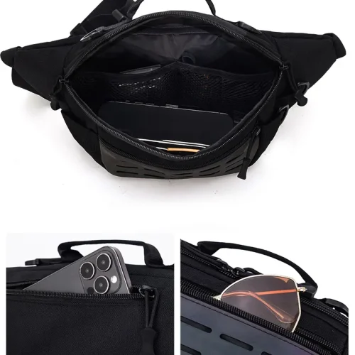 sort taktisk bæltetaske