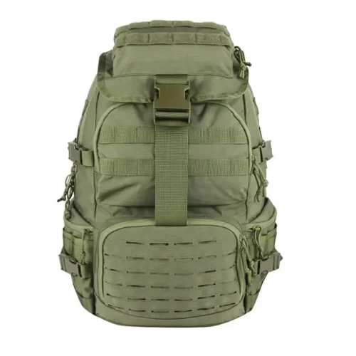 Taktiskā mugursoma ar atlokāmu rāvējslēdzēja kabatu