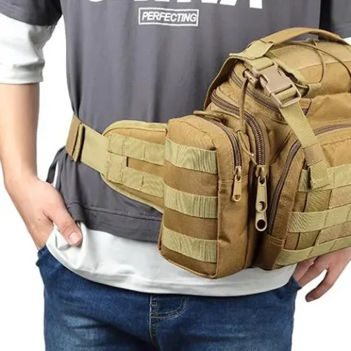 Borsa tattica Tan come marsupio