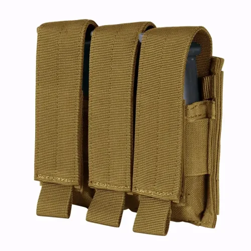 탄색 트리플 피스톨 매거진 파우치