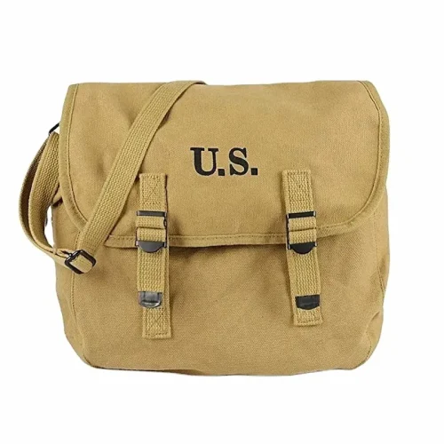 Vintage militārā stila audekla soma