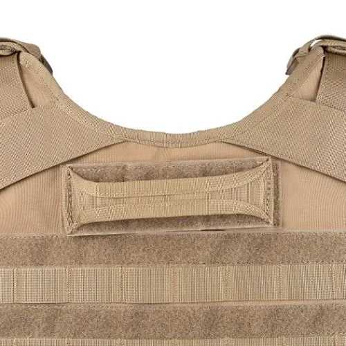back hook-and-loop panel and drag handle
